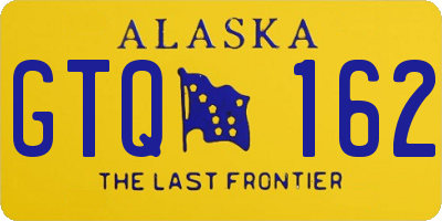 AK license plate GTQ162