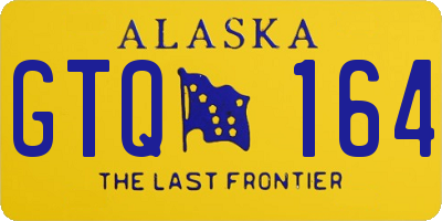 AK license plate GTQ164