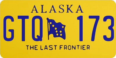 AK license plate GTQ173