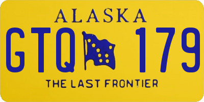 AK license plate GTQ179