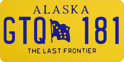 AK license plate GTQ181