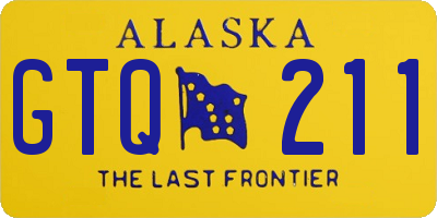 AK license plate GTQ211