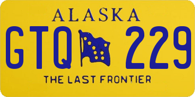 AK license plate GTQ229