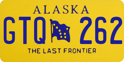 AK license plate GTQ262