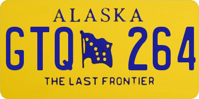 AK license plate GTQ264
