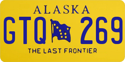 AK license plate GTQ269