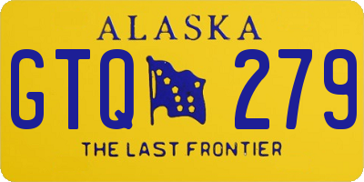 AK license plate GTQ279