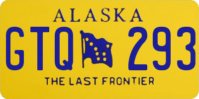 AK license plate GTQ293