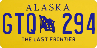 AK license plate GTQ294