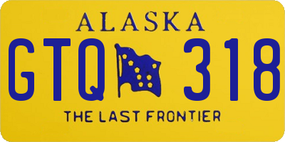 AK license plate GTQ318