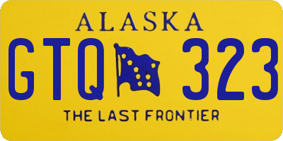 AK license plate GTQ323