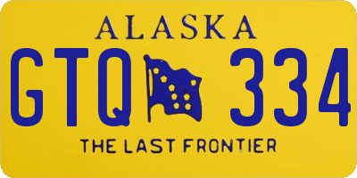 AK license plate GTQ334