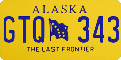 AK license plate GTQ343