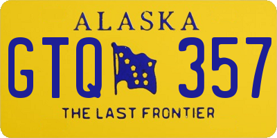 AK license plate GTQ357