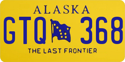 AK license plate GTQ368
