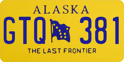 AK license plate GTQ381