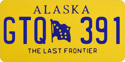 AK license plate GTQ391