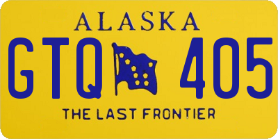 AK license plate GTQ405