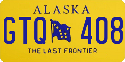 AK license plate GTQ408