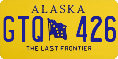 AK license plate GTQ426