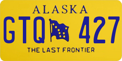 AK license plate GTQ427