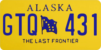 AK license plate GTQ431
