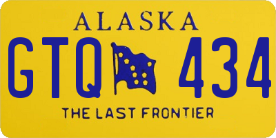 AK license plate GTQ434