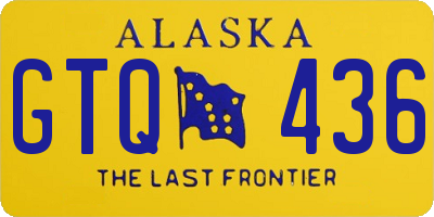 AK license plate GTQ436