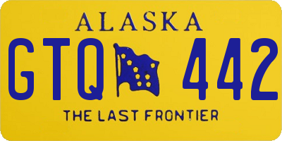 AK license plate GTQ442
