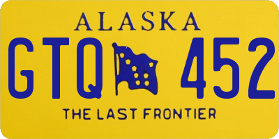 AK license plate GTQ452