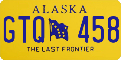 AK license plate GTQ458