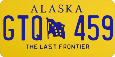 AK license plate GTQ459