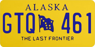 AK license plate GTQ461