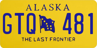 AK license plate GTQ481
