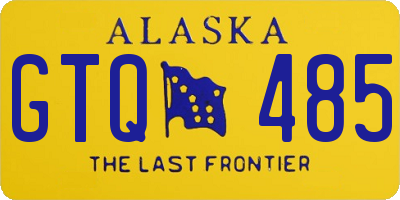 AK license plate GTQ485