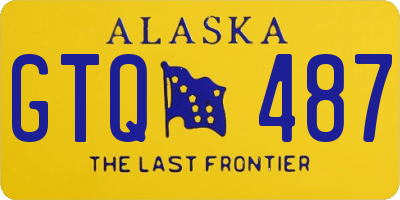 AK license plate GTQ487