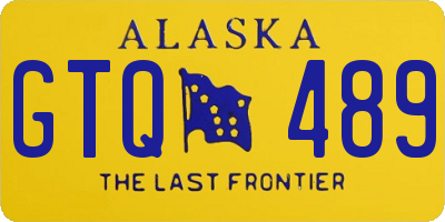 AK license plate GTQ489