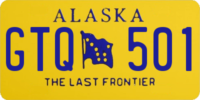 AK license plate GTQ501