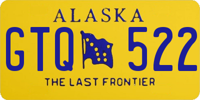 AK license plate GTQ522