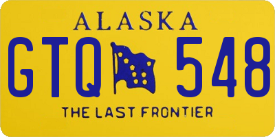 AK license plate GTQ548