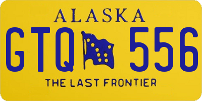 AK license plate GTQ556