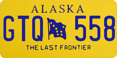 AK license plate GTQ558