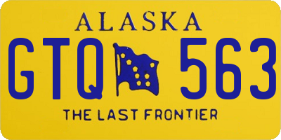 AK license plate GTQ563