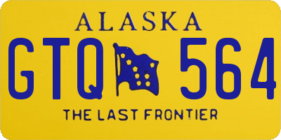 AK license plate GTQ564