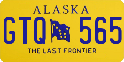 AK license plate GTQ565