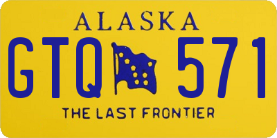 AK license plate GTQ571