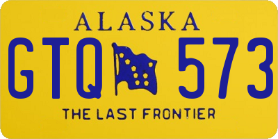 AK license plate GTQ573