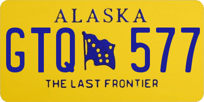 AK license plate GTQ577