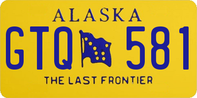 AK license plate GTQ581
