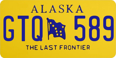 AK license plate GTQ589